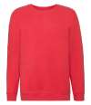 SSE9B 620310 Fruit of the Loom Kids Premium Drop Shoulder Sweatshirt Red colour image